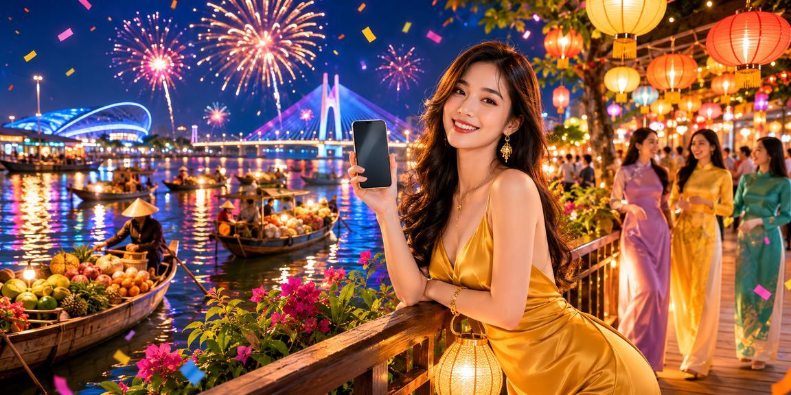 Người dùng tải app và nhận thưởng tại chợ đêm Cần Thơ