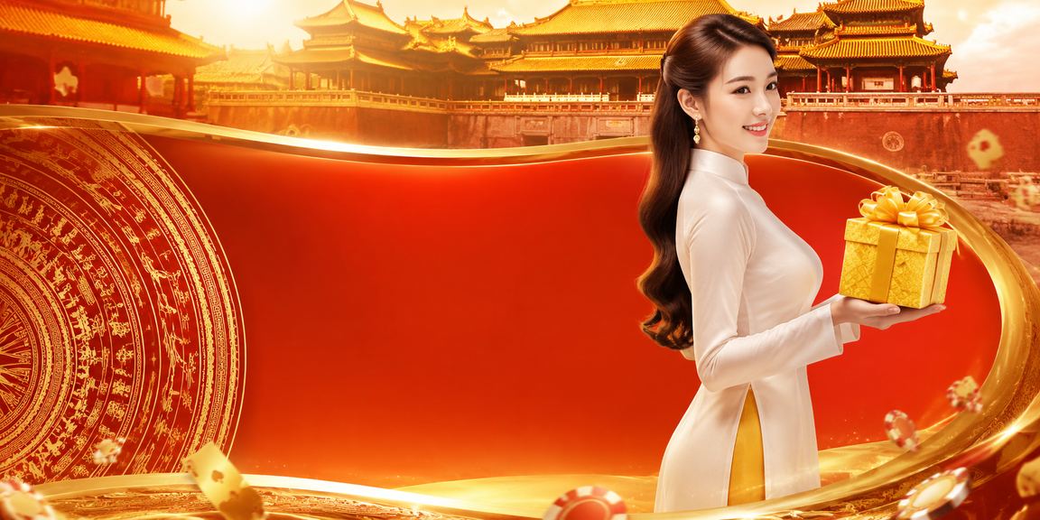 Phụ nữ mặc áo dài chơi bài tại không gian casino truyền thống Huế