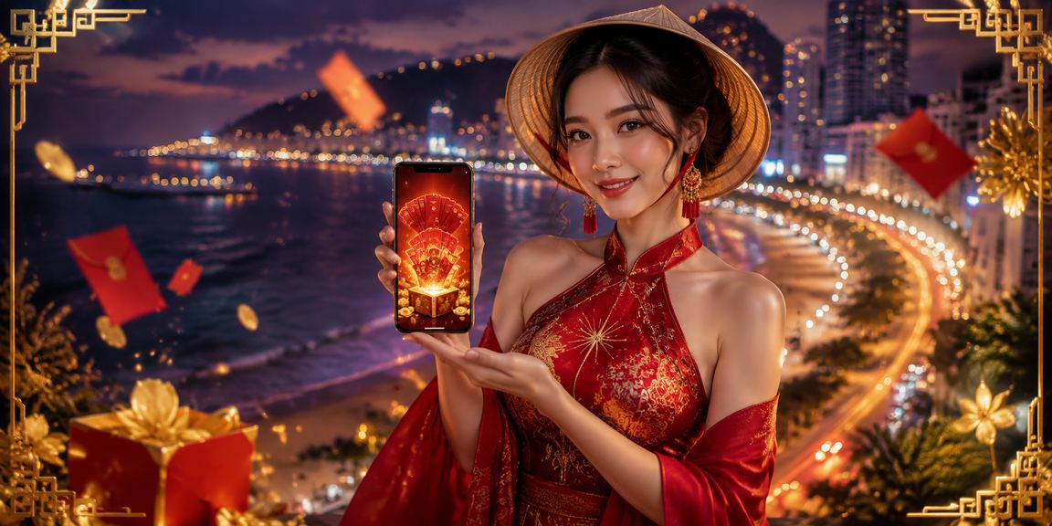 Phong bì đỏ thưởng và không khí lễ hội tại bãi biển Vũng Tàu